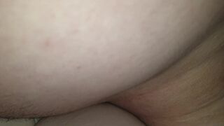 Daddy teases me with his big cock. He fucks me deep and squirts my pussy well.