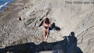 Milf is Shocked! She had to Suck&Fucks on the Beach!1