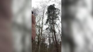 Milf Julie naked outdoors