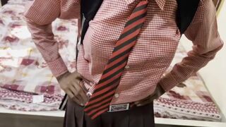 Indian hot desi college girl come to school and fucked her