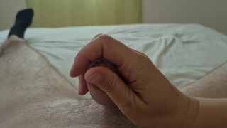 Hot horny MILF Wife gives sensual and hot good morning massage to husbands hard cock