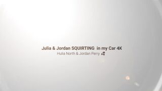 Julia and Jordan Squirting in My Car