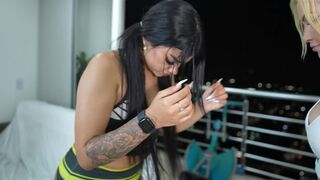 Workout routine ends in wild and horny lesbian sex - MIA MONTIELTH