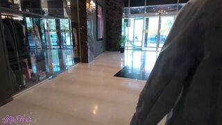 Romantic walk with remote controled vibrator in my pussy