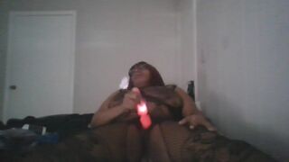 CHUBBY EBONY BBE MILF TRIES MAGIC WAND