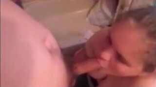 Sucking Dick While Taking A Getting Huge Cum Facial