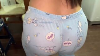 Mother-in-law shows off BIG ASS to son-in-law who ends up fucking her - 1 image