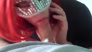 redhead amateur wife sucking good big dick