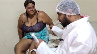Let's Play Doctor? Gynecologist Uses Camera Inside Patient's Pussy and Fucks Her Big Pussy