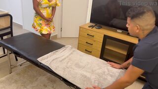 Stepmom catches stepson fucking his girlfriend and joins in. English captions