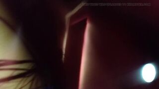 wife dancing and seducing virgin boy with a sexy micro thong and sucking his cock hard before he cums inside her - 8 image