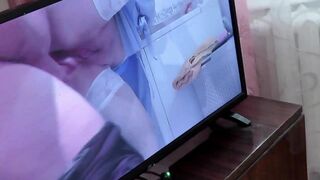 Sexy blonde masturbates wet pussy in bedroom in morning strong orgasm and squirt. Old neighbor entered room. Solo. Pussy masturbation. Girl masturbating. Old inexperienced. Taboo. Family sex. Fingering. Wife - 3 image