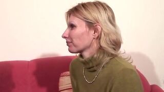 Shy German MILF Getting Sprayed with Warm Cum - 3 image