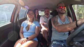 Ted hitched a ride with Mari and Chell and got a inexperienced girl in the back seat - Candy Debby