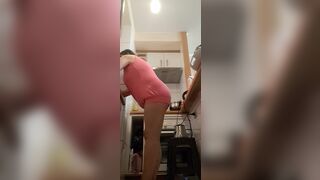 in the kitchen half-dressed - 3 image