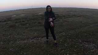 Blow-job in the Woods with My Husband Friend- Down-jacket Fetish 249 - 15 image