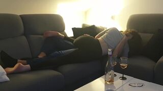 Fun making out - foreplay session with my lover, before sex ... with hubby filming us