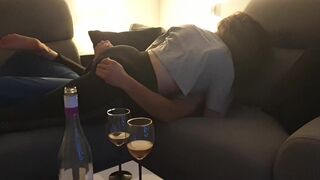 Fun making out - foreplay session with my lover, before sex ... with hubby filming us - 5 image