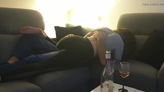 Fun making out - foreplay session with my lover, before sex ... with hubby filming us