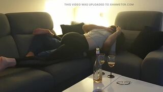 Fun making out - foreplay session with my lover, before sex ... with hubby filming us - 9 image