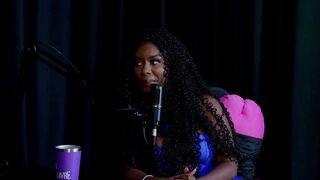 Slutty black girl gets naked, shows her big tits and pussy after saying she likes to have her head step on, insults, and the way she cums on clients... - Emily Louise (WATCH ON: SHEER/RED)