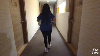 HOTEL HOUSEKEEPING! Latin girl with a big booty, seduced by the guest