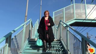 Big chubby woman fucked hard by 3 hard cocks