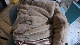 Romantic fucking and cum play on a fur-coat linner 268- preview