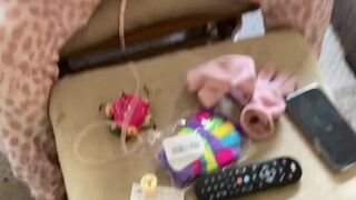 very rough bbw double penetration early morning breakfast dildo session