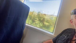 ACCIDENTAL SEX ON THE TRAIN - HANDJOB AND CUMSHOT WITH AMATEUR MILF