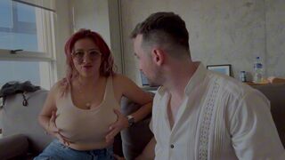 Letzy Lizz and Andres Acosta's steamy shower talk - dirty newbie with huge tits
