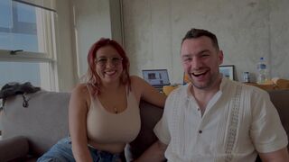 Letzy Lizz and Andres Acosta's steamy shower talk - dirty newbie with huge tits