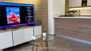 Watch Carla Morelli & Naty Delgado's big tits bounce as they ride a huge cock POV style