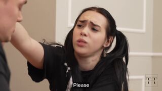 Stepson's tutor nails tight Alice Atwood's tiny pussy & makes her moan in pleasure