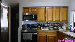 Step-dad's huge cock gets filled with hot jizz by Natasha & Michael in hot roleplay action