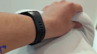 AlinaVelvet's curvy body gets off on playing with herself, then rides neighbor's hard cock & swallows a creampie