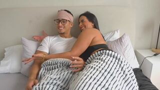 Stepmom Milan Rodriguez takes the wrong pill and gulps down stepson's hard cock - 3 image