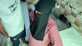Betty69, Eshita Vabi & Desiboy67 bang hotwife in the kitchen for the first time
