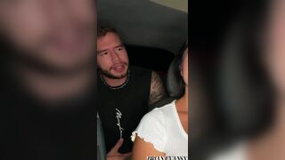 Brian Evans' uncut cock pounds Silvana Lee's tight pussy in the car - 1 image