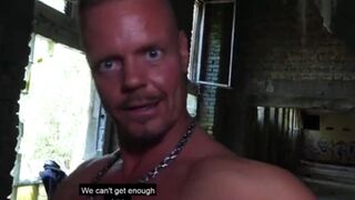 Ashley Cumstar and Bodo Froto get wild in public MILF sexcapade with cum in mouth - 12 image