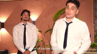 Papirodriguez dominates curvy Sara Black in a rough interview with double penetration - 1 image