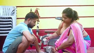 Mampi, the Indian MILF with massive natural tits, gets her pussy pounded hard and deep with deep throat action - 4 image