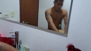 Stepson can't resist curvy Latina stepmom's big tits & ass