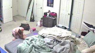 Cay Wild caught riding dildo & giving head in bedroom - 2 image