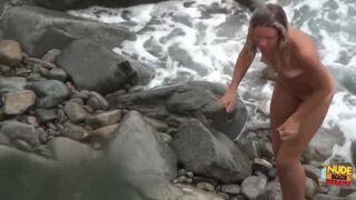 Spy in nature's garb beach clips, real outdoor sex! - 9 image