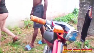 Step-mom rides a ghetto gangster's big cock in public with orgasmic results! - 12 image