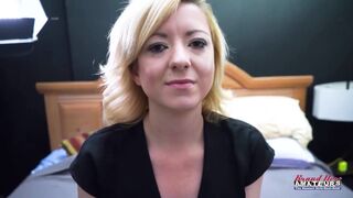 Jeff Lacy dominates and pounds a petite blonde's tight ass in a hot doggystyle session