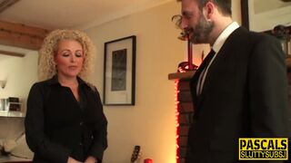 British MILF submissive gagged and deepthroated while getting throat fucked hard - 5 image