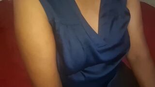 Watch this curvy Asian wife with natural big boobs get naughty on camera - 12 image