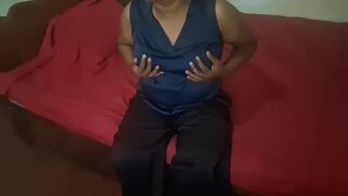 Watch this curvy Asian wife with natural big boobs get naughty on camera - 15 image